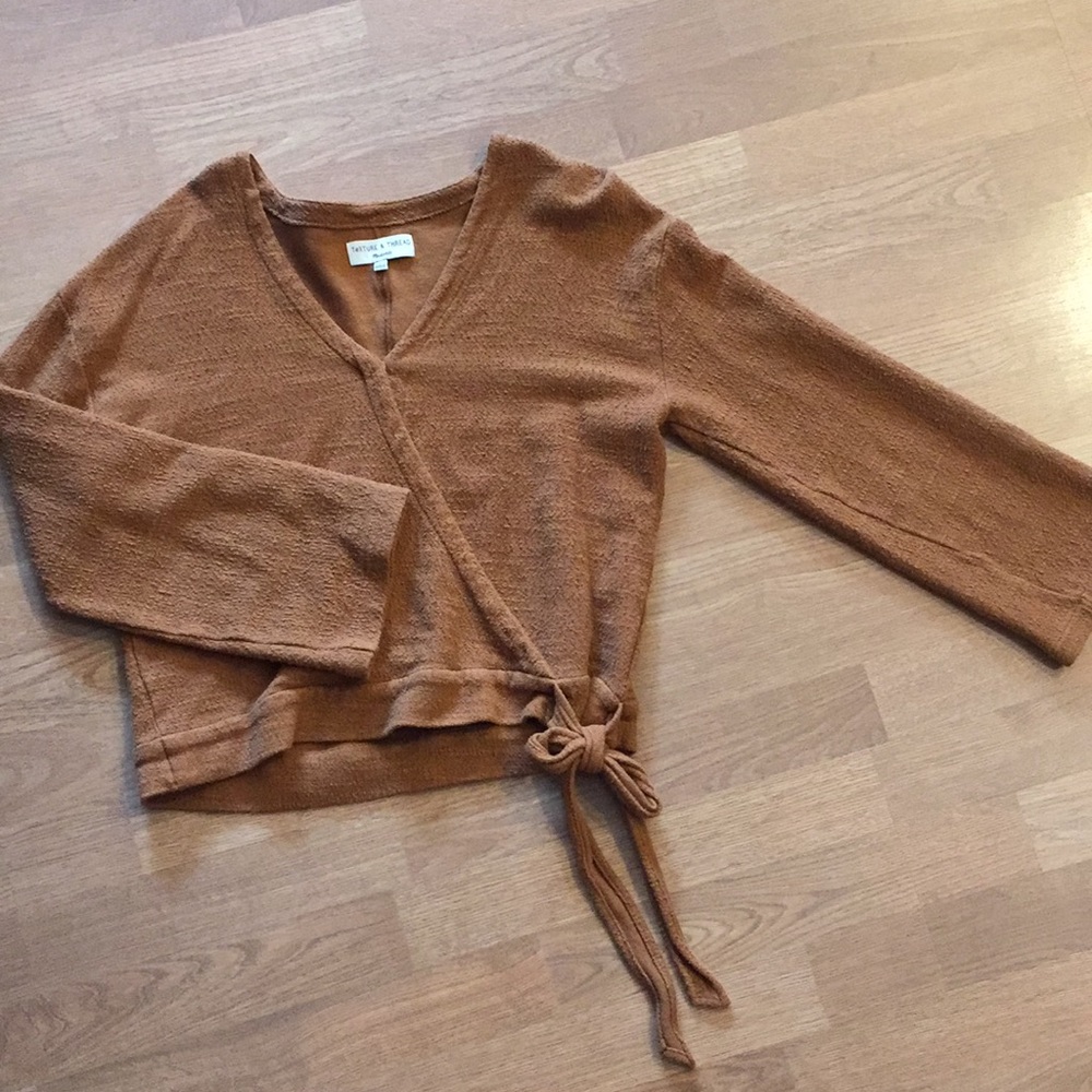 Madewell Texture and Thread Wrap Shirt